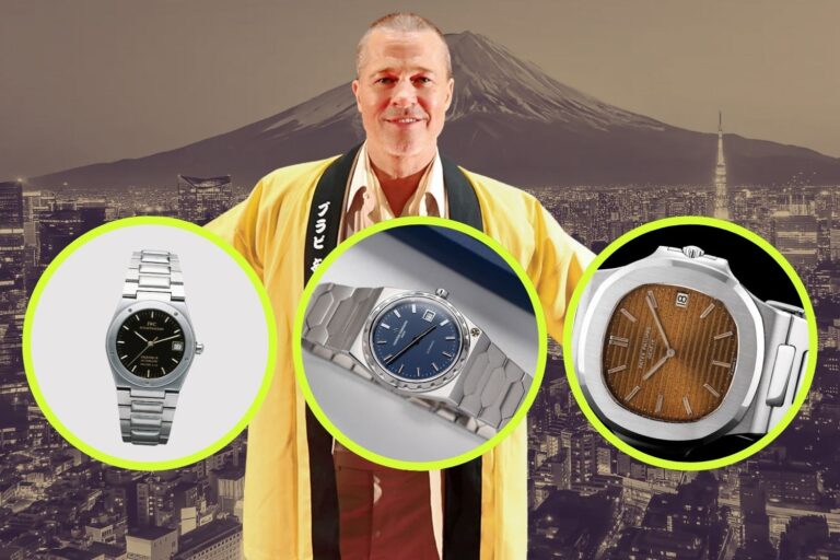 Brad Pitt Can’t Stop Wearing Obscure Watches, And We Quietly Love It