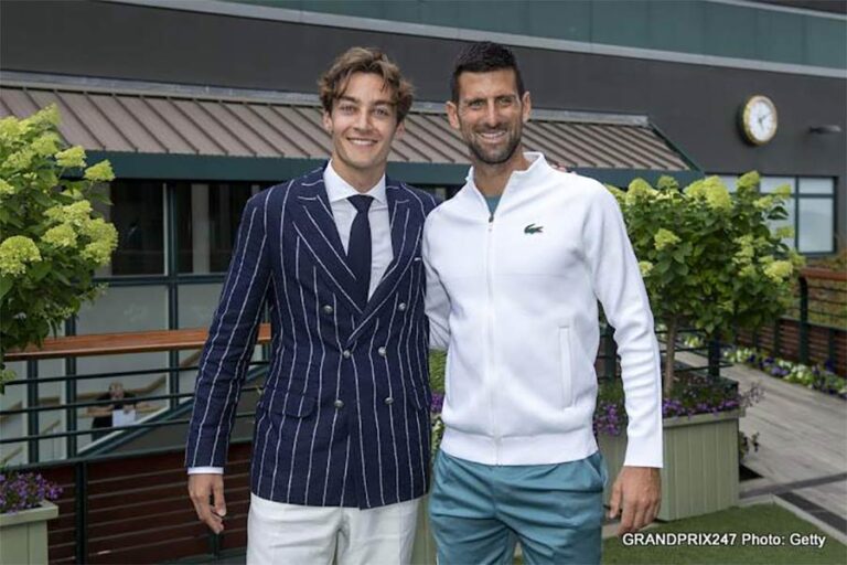 George-Russell-Novac-Wimbledon-2025