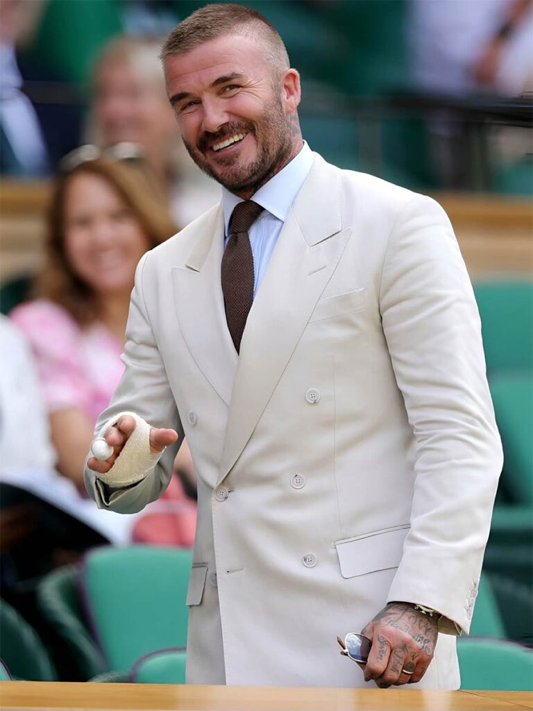 How to Wear a White Blazer for Summer – Inspired by David Beckham & Anthony Joshua at Wimbledon