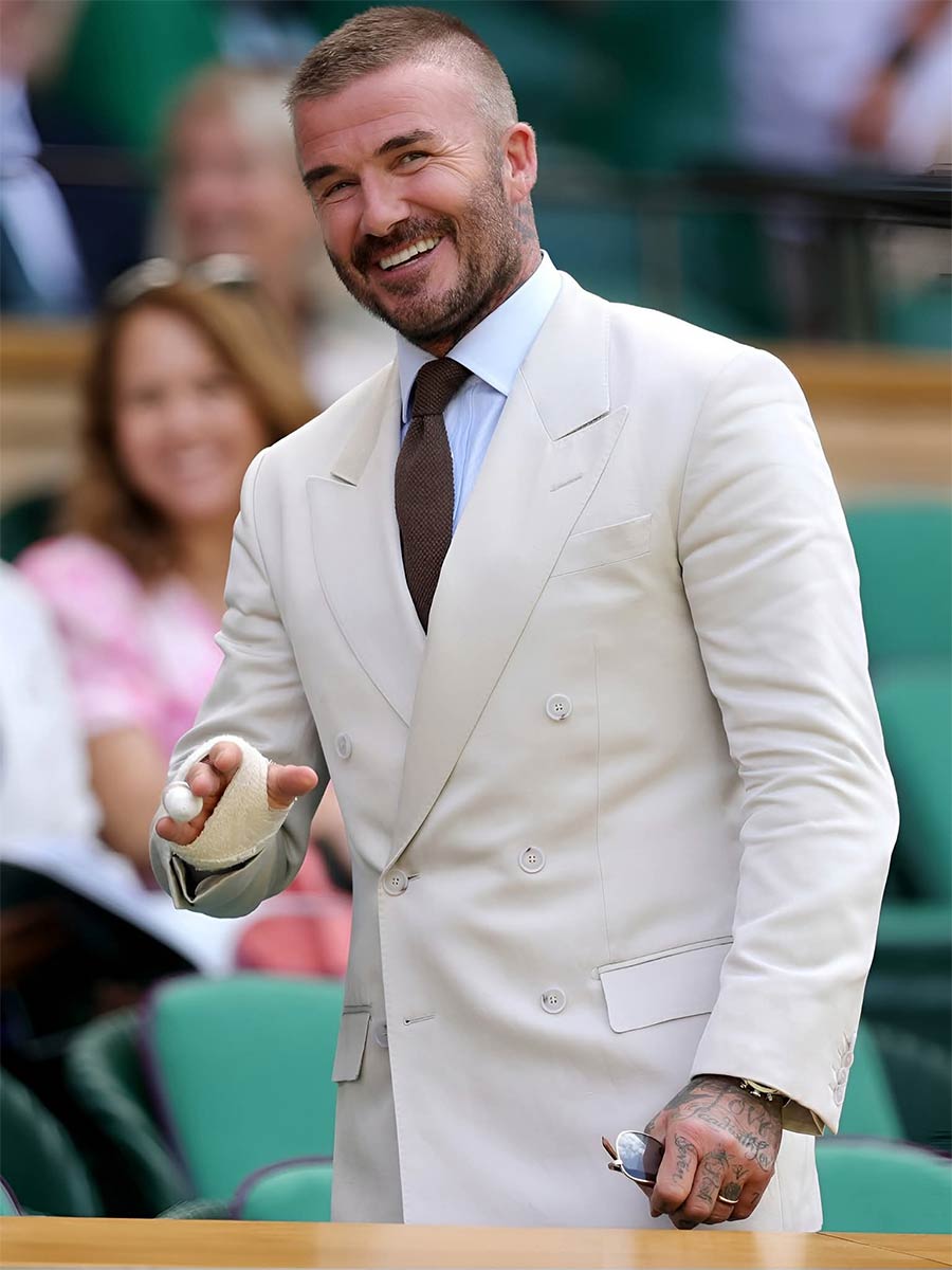 How to Wear a White Blazer for Summer – Inspired by David Beckham & Anthony Joshua at Wimbledon
