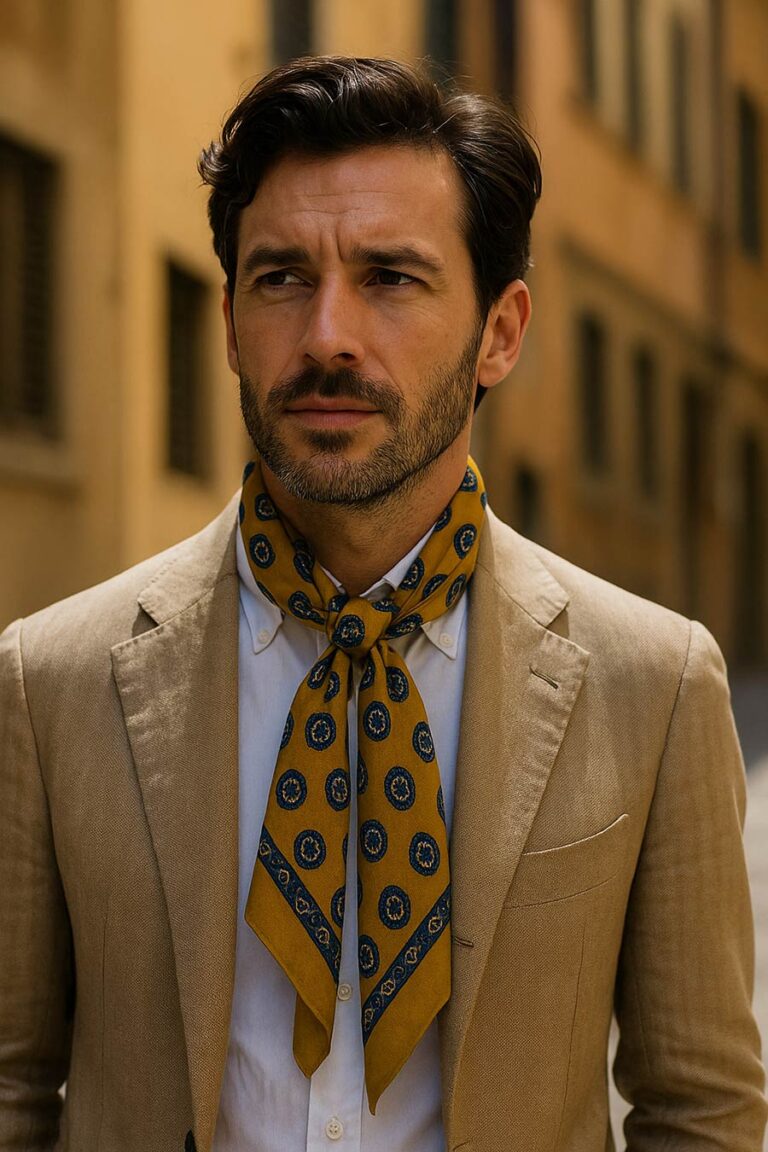 Silk Scarf Neck Tie – The Italian Way to Style Like a Sartorial King