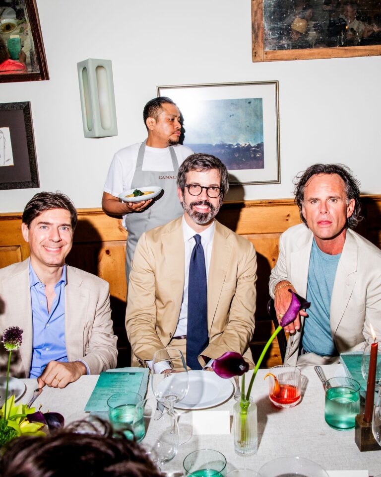 Image may contain Walton Goggins Luca Coscioni Milan Todorović People Person Cup Art Painting and Dining Table