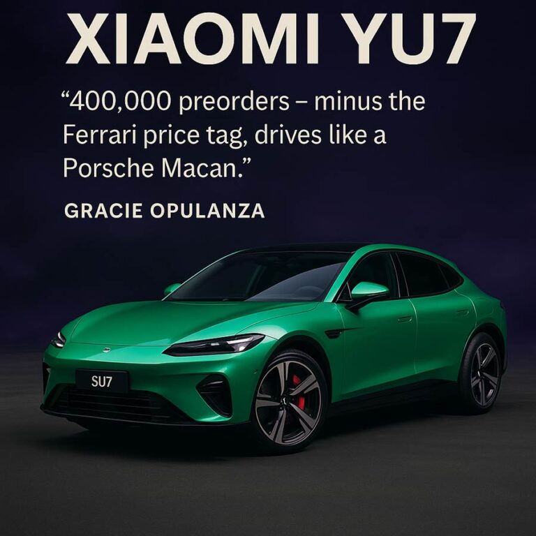 Why Women Will Want the Xiaomi YU7 – The Future of Fast, Stylish, Smart Driving