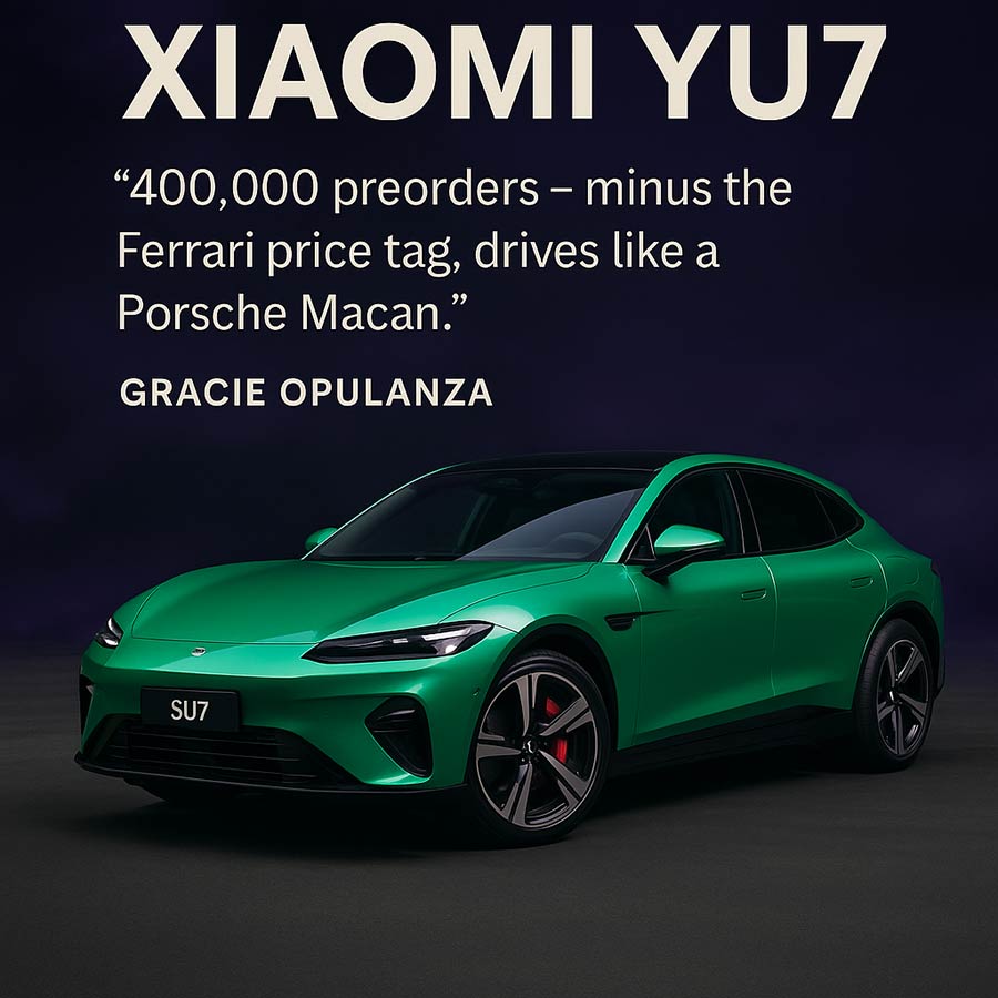 Why Women Will Want the Xiaomi YU7 – The Future of Fast, Stylish, Smart Driving