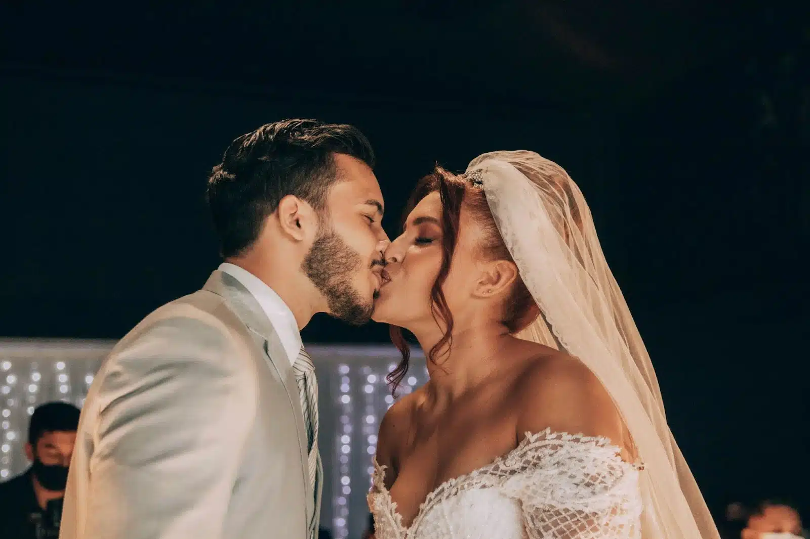 A man and woman just got married