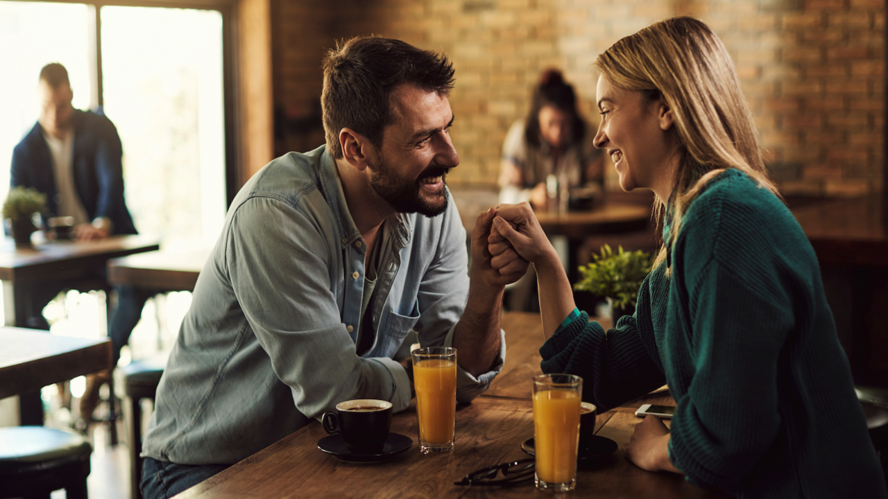 A couple on a date.